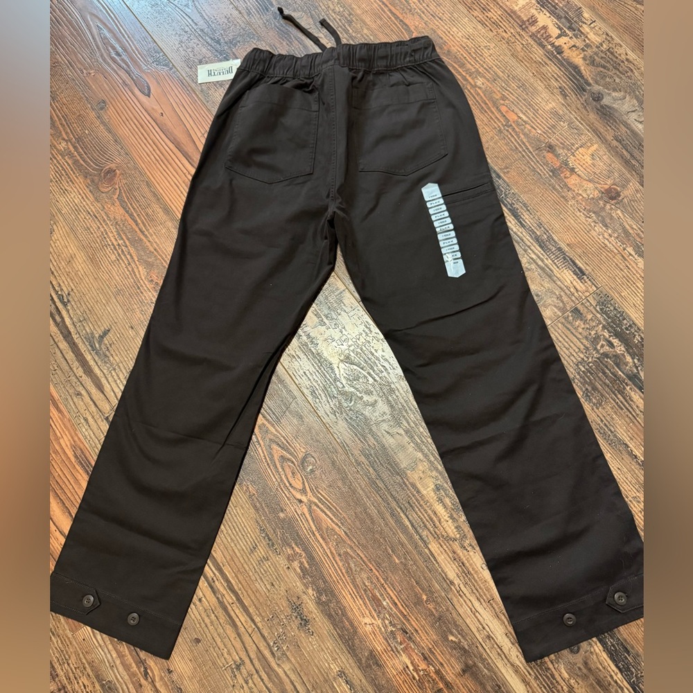 NWT Duluth Trading Co Women’s Dobby Pull-On Pants, Size 8/Regular, Dark Brown - Picture 2 of 4